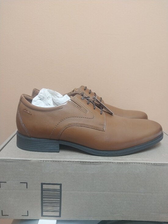 Clarks‎ Men\'s Whiddon Cap Oxford - Dark Tan Leather - Size 12 main image 4